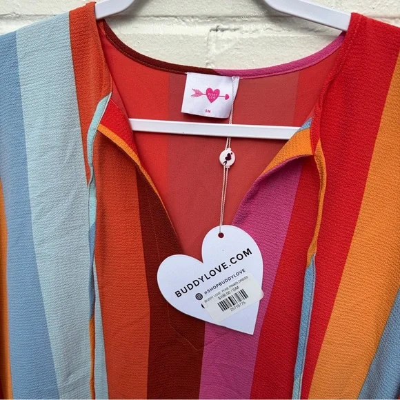 Buddy Love Multicolor Pixie Tunic Dress Cabana, SZ S/M NWT - Picture 7 of 9